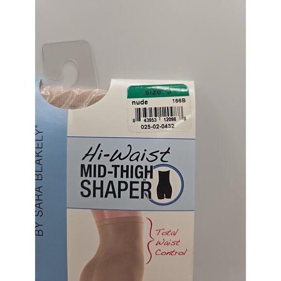 SPANX Assets Shapewear High Waist Mid Thigh Waist Control Nude Size 3 NEW - Picture 2 of 3